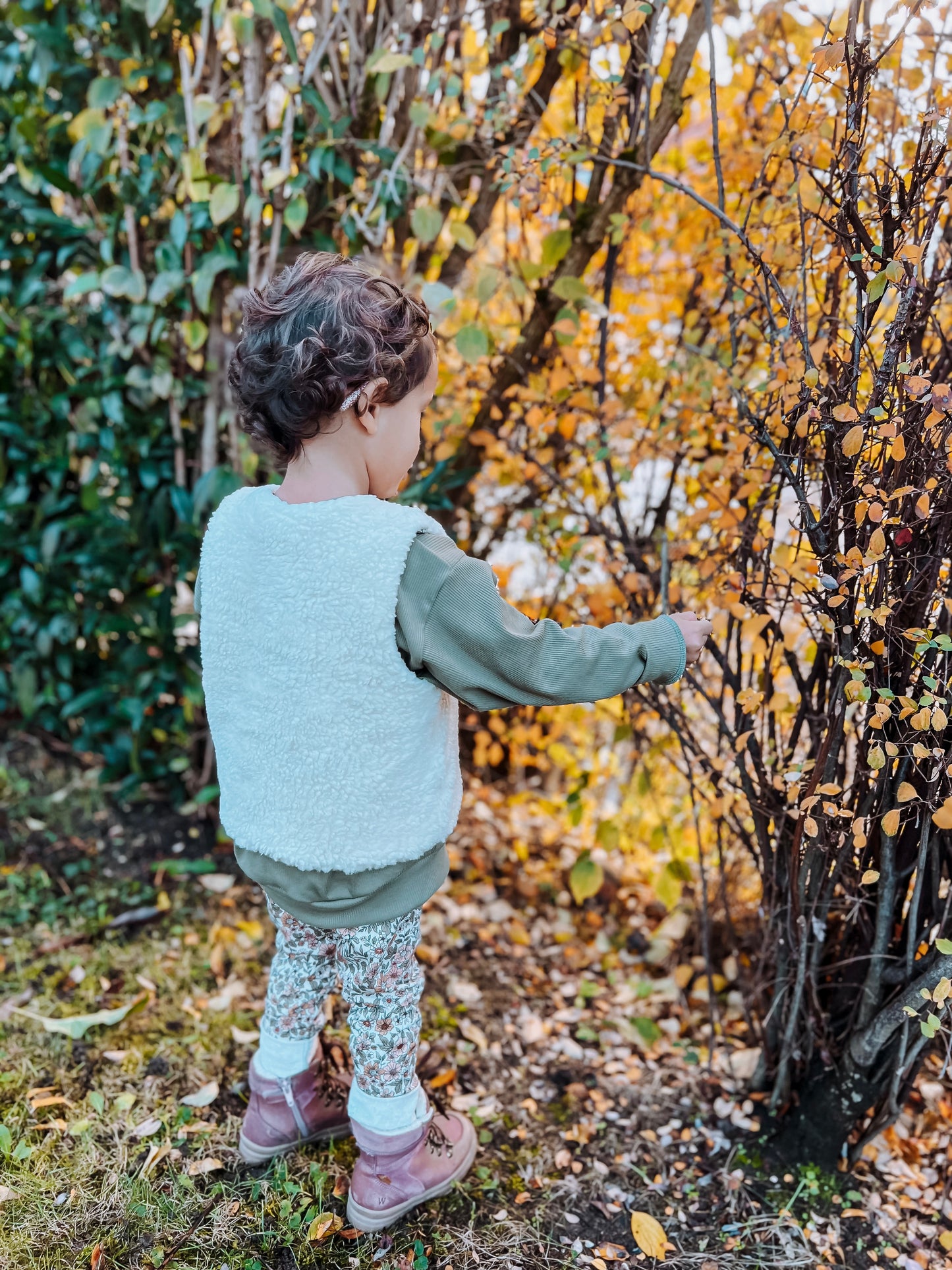 Leggings Flowers Apricot