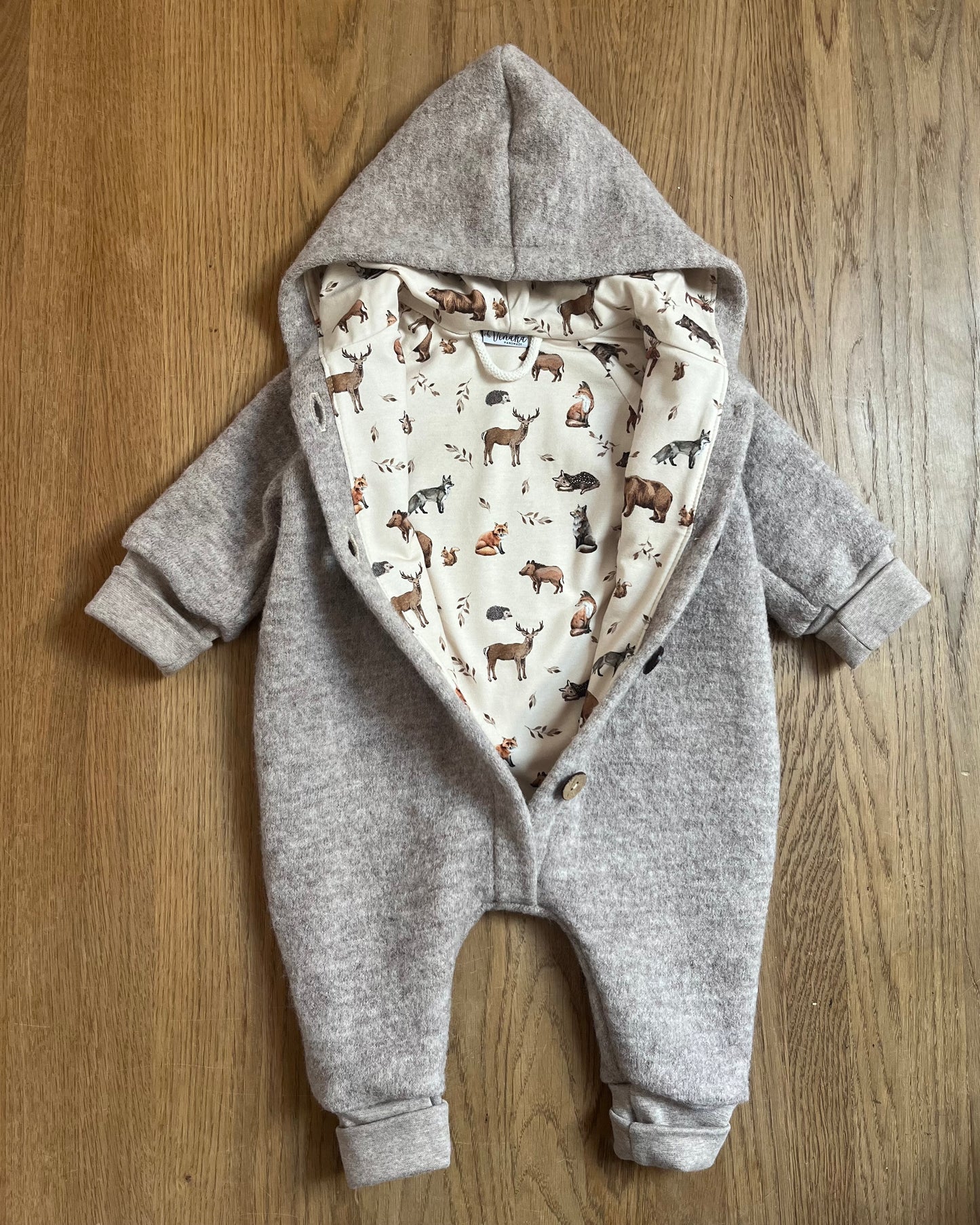 Wollwalk Overall Beige Grösse 62/68