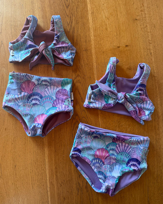 Wendbares Bikini-Set „Mermaid / Flieder“