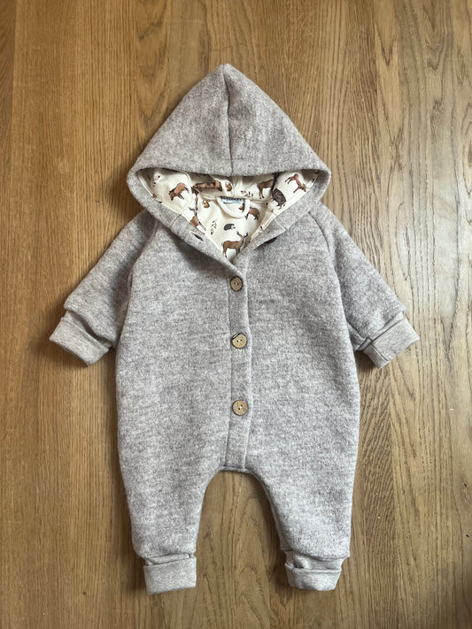 Wollwalk Overall Beige Grösse 62/68