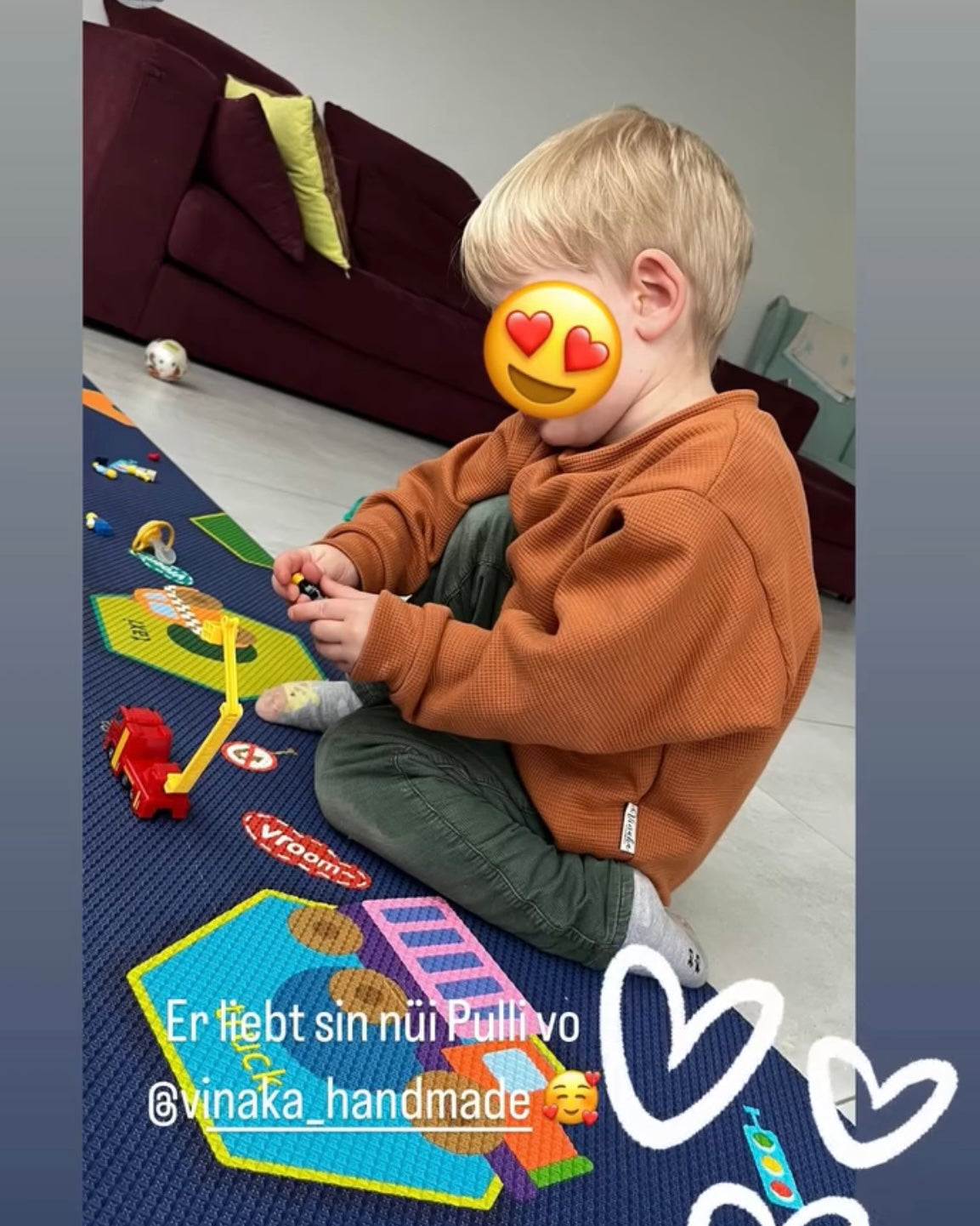 Oversized Pulli Cognac