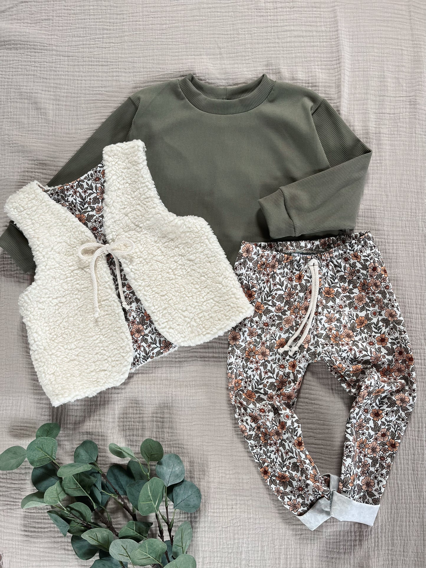 Leggings Flowers Apricot